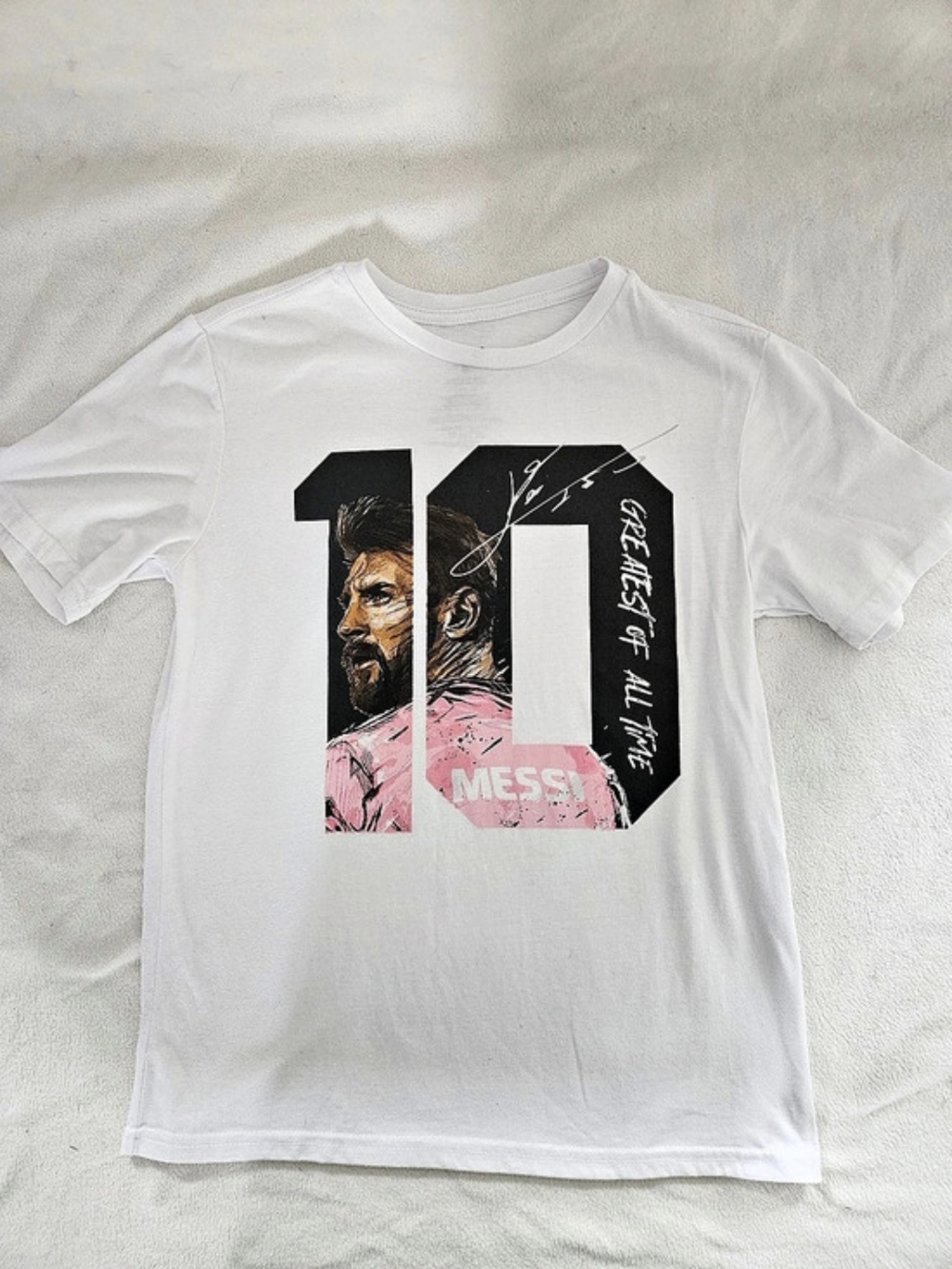Messi Lionel Messi graphic tee Graphic Tee White Large